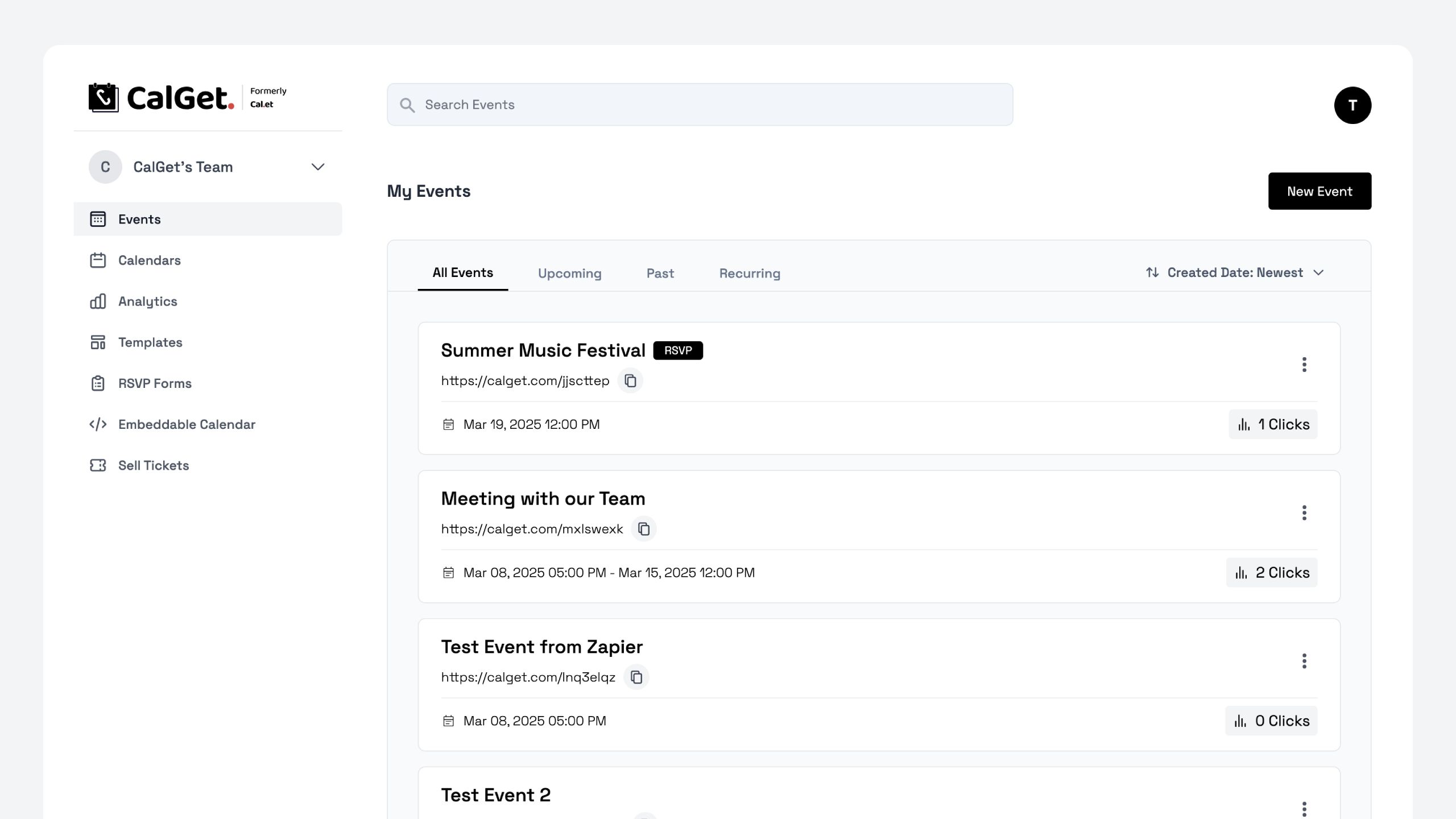 CalGet Modern Dashboard